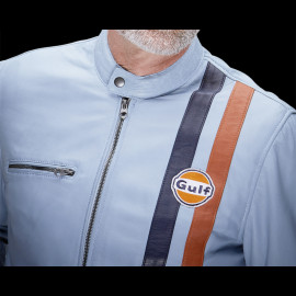 Gulf Leather Jacket Roadmaster Light Blue GU252JAM05-125 Gulf Leather Jacket Roadmaster Light Blue GU252JAM05-125
