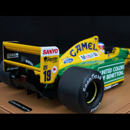 Michael Schumacher Benetton Ford B192 n° 19 Winner Belgium GP 1992 F1 With Figurine 1/18 Tecnomodel TMD18-404A Michael Schumacher Benetton Ford B192 n° 19 Winner Belgium GP 1992 F1 With Figurine 1/18 Tecnomodel TMD18-404A