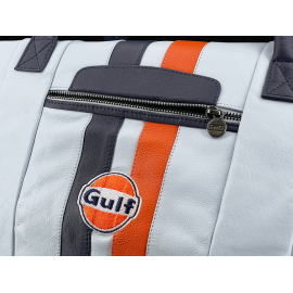 Gulf Reisetasche Racing aus Leder Hellblau GU252ACM01-125 Gulf Reisetasche Racing aus Leder Hellblau GU252ACM01-125