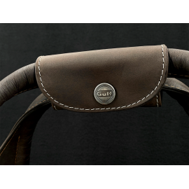 Gulf Travel Bag Racing in Leather Light Beige GU252ACM01-001