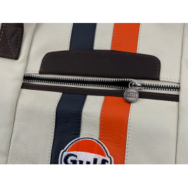 Gulf Reisetasche Racing aus Leder Hellbeige GU252ACM01-001