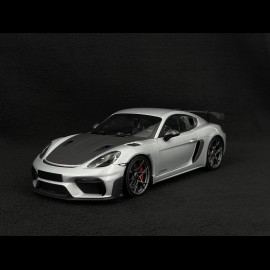 Porsche Cayman GT4 RS Pack Weissach 2024 Silver Grey Metallic 1/18 Minichamps 110062122 Porsche Cayman GT4 RS Pack Weissach 2024 Silver Grey Metallic 1/18 Minichamps 110062122