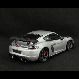 Porsche Cayman GT4 RS Pack Weissach 2024 Silver Grey Metallic 1/18 Minichamps 110062122 Porsche Cayman GT4 RS Pack Weissach 2024 Silver Grey Metallic 1/18 Minichamps 110062122