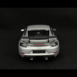 Porsche Cayman GT4 RS Pack Weissach 2024 Silver Grey Metallic 1/18 Minichamps 110062122 Porsche Cayman GT4 RS Pack Weissach 2024 Silver Grey Metallic 1/18 Minichamps 110062122