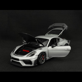 Porsche Cayman GT4 RS Pack Weissach 2024 Silver Grey Metallic 1/18 Minichamps 110062122 Porsche Cayman GT4 RS Pack Weissach 2024 Silver Grey Metallic 1/18 Minichamps 110062122