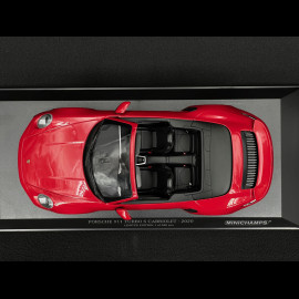Porsche 911 Turbo S Cabriolet Type 992 2020 Carmine Red 1/18 Minichamps 155069084 Porsche 911 Turbo S Cabriolet Type 992 2020 Carmine Red 1/18 Minichamps 155069084