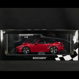 Porsche 911 Turbo S Cabriolet Type 992 2020 Carmine Red 1/18 Minichamps 155069084 Porsche 911 Turbo S Cabriolet Type 992 2020 Carmine Red 1/18 Minichamps 155069084