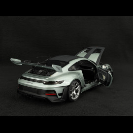 Porsche 911 GT3 RS Typ 992 Weissach Package 2024 Silbergrau 1/18 Minichamps 110062044