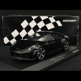 Porsche 911 Carrera Coupe Type 992.2 2024 Intense Metallic Black 1/18 Minichamps 155064022