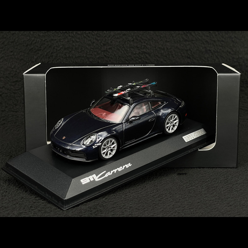 Porsche 911 Carrera Coupe Type 992.2 2024 With Skis Carbon Black 1/43 Minichamps WAP0201650SSKI