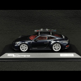 Porsche 911 Carrera Coupe Type 992.2 2024 With Skis Carbon Black 1/43 Minichamps WAP0201650SSKI