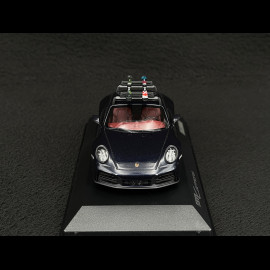 Porsche 911 Carrera Coupe Type 992.2 2024 With Skis Carbon Black 1/43 Minichamps WAP0201650SSKI