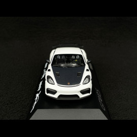 Porsche 718 Cayman GT4 RS Type 982 Tribute Weissach Package 2023 White / Green Stripes 1/43 Minichamps WAP0206010TCAY