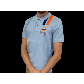 Gulf Polo-Shirt Racing Legend Light Blue GU252POM03-125 - men