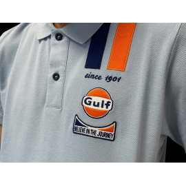 Gulf Poloshirt Racing Legend Hellblau GU252POM03-125 - Herren