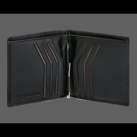 Wallet Porsche Card Holder With Clip Black Leather WAP0300300TKEG