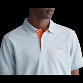 Gant Polo Shirt Contrast Sky Blue - Men 2062026-402