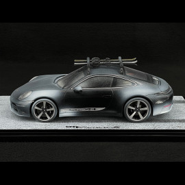 Porsche 911 Carrera S Type 992.2 2024 Black with Porsche Skis 1/18 Spark WAP0210230T911 Porsche 911 Carrera S Type 992.2 2024 Black with Porsche Skis 1/18 Spark WAP0210230T911