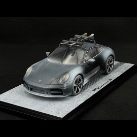 Porsche 911 Carrera S Type 992.2 2024 Black with Porsche Skis 1/18 Spark WAP0210230T911