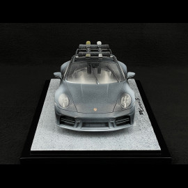 Porsche 911 Carrera S Type 992.2 2024 Black with Porsche Skis 1/18 Spark WAP0210230T911