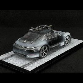 Porsche 911 Carrera S Type 992.2 2024 Black with Porsche Skis 1/18 Spark WAP0210230T911