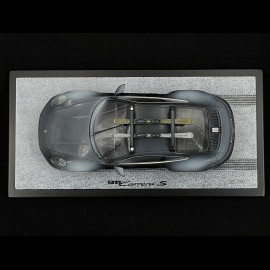Porsche 911 Carrera S Type 992.2 2024 Black with Porsche Skis 1/18 Spark WAP0210230T911