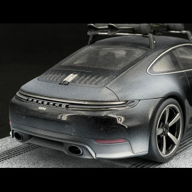 Porsche 911 Carrera S Type 992.2 2024 Black with Porsche Skis 1/18 Spark WAP0210230T911