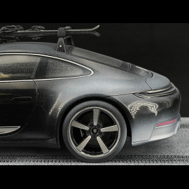 Porsche 911 Carrera S Type 992.2 2024 Black with Porsche Skis 1/18 Spark WAP0210230T911 Porsche 911 Carrera S Type 992.2 2024 Black with Porsche Skis 1/18 Spark WAP0210230T911