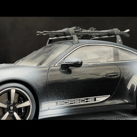 Porsche 911 Carrera S Type 992.2 2024 Black with Porsche Skis 1/18 Spark WAP0210230T911 Porsche 911 Carrera S Type 992.2 2024 Black with Porsche Skis 1/18 Spark WAP0210230T911