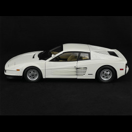 Trio Ferrari Testarossa Monospecchio 1984 White + Sunny And Rico Figures Miami Vice 1/12 KK Scale