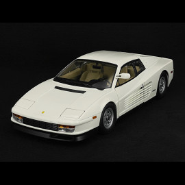 Trio Ferrari Testarossa Monospecchio 1984 White + Sunny And Rico Figures Miami Vice 1/12 KK Scale