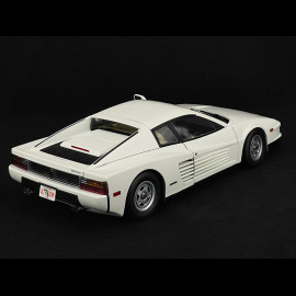 Trio Ferrari Testarossa Monospecchio 1984 White + Sunny And Rico Figures Miami Vice 1/12 KK Scale