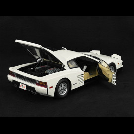 Ferrari Testarossa Monospecchio 1984 Weiß + Sunny Und Rico Figuren Miami Vice 1/12 KK Scale