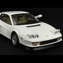 Trio Ferrari Testarossa Monospecchio 1984 White + Sunny And Rico Figures Miami Vice 1/12 KK Scale