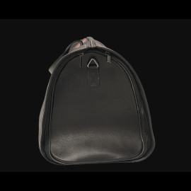Racing Reisetasche Vintage Weekender Schwarz Leder
