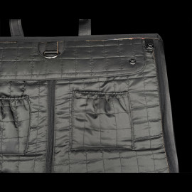 Racing Reisetasche Vintage Weekender Schwarz Leder