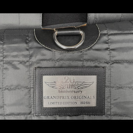 Racing Reisetasche Vintage Weekender Schwarz Leder