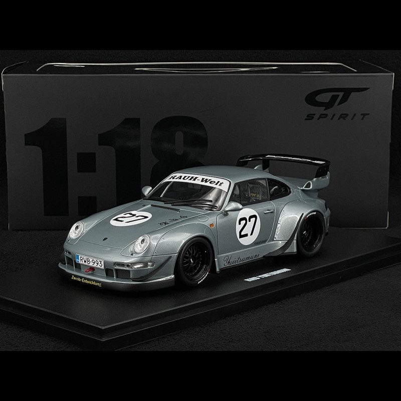 Porsche 911 RWB Type 993 Liberty Walk n° 27 Yuiitsumuni 2024 Silver 1/18 GT Spirit GT522