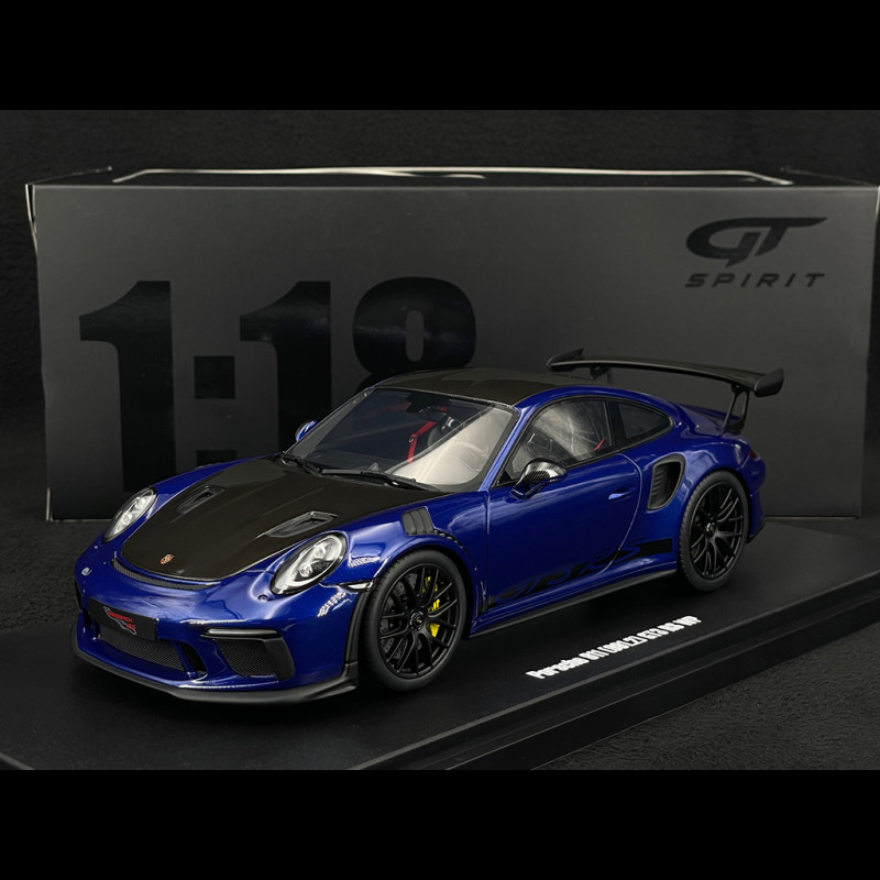 Porsche 911 GT3 RS Type 991.2 2018 Weissach Package Gentian Blue 1/18 GT Spirit GT526
