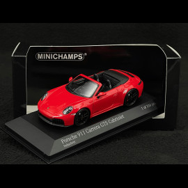 Porsche 911 Type 992.2 Carrera GTS Cabriolet 2024 Indian Red 1/18 Minichamps 410064130