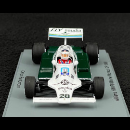 Carlos Reutemann Williams FW07B n° 28 Winner Monaco GP 1980 F1 1/43 Spark S6993
