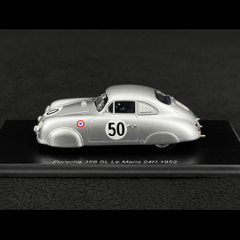 Porsche 356 SL n° 50 11th 24h Le Mans 1952 1/43 Spark S9701