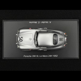 Porsche 356 SL n° 50 11th 24h Le Mans 1952 1/43 Spark S9701