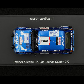Renault 5 Alpine n° 6 Gr.2 2. Tour de Corse 1979 1/43 Spark S6032