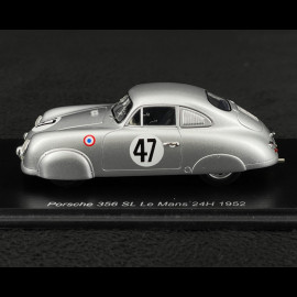 Porsche 356 SL n° 47 24h Le Mans 1952 1/43 Spark S9702