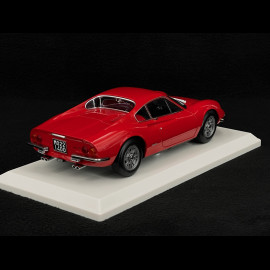 Set von 2 Ferrari Dino 246 GT 1968 Rot 1/18 Norev + Buch Dino GT - L'Inoubliable Ferrari