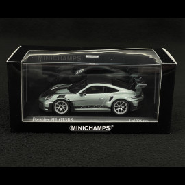 Porsche 911 GT3 RS Typ 992 2024 Weissach Package Fish Silber Grau Metallic 1/43 Minichamps 410062117