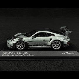 Porsche 911 GT3 RS Type 992 2024 Weissach Package Fish Silver Gray Metallic 1/43 Minichamps 410062117