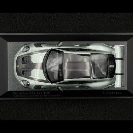 Porsche 911 GT3 RS Type 992 2024 Weissach Package Fish Silver Gray Metallic 1/43 Minichamps 410062117