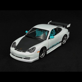 Porsche 911 GT3 RS Typ 996 2003 Sternenlicht-Perlweiß Pink Slips 1/24 Jada Toys 35982